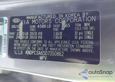 2013 Kia Sportage Sx from USA, damaged, VIN KNDPC3A65D7350862